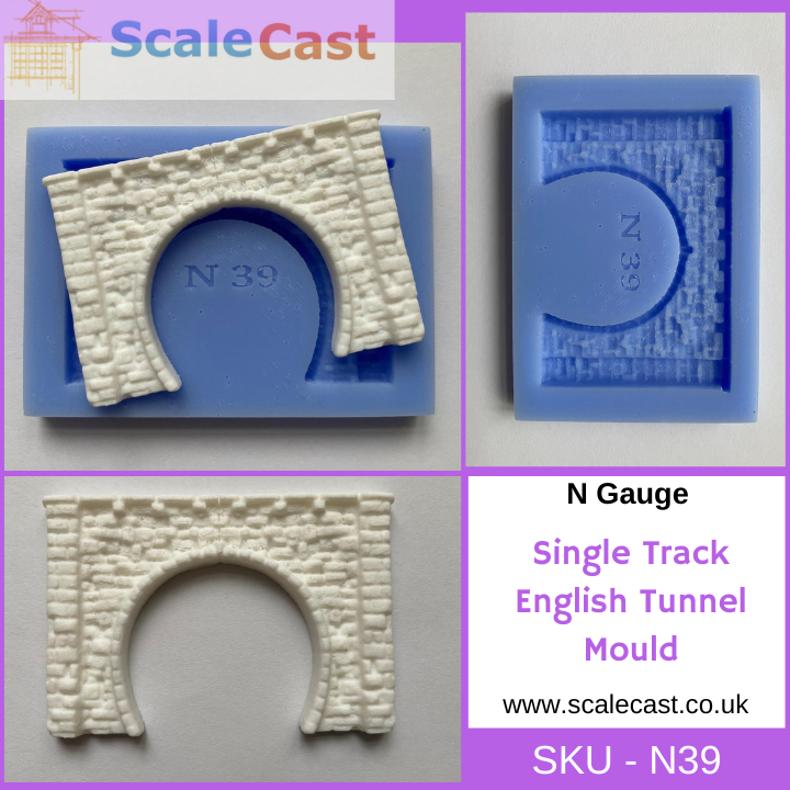 N Gauge Single Track English Tunnel  - N39