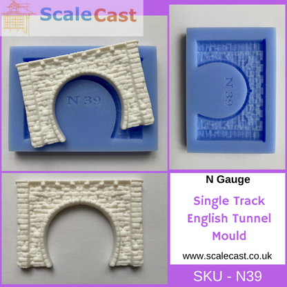 N Gauge Single Track English Tunnel  - N39