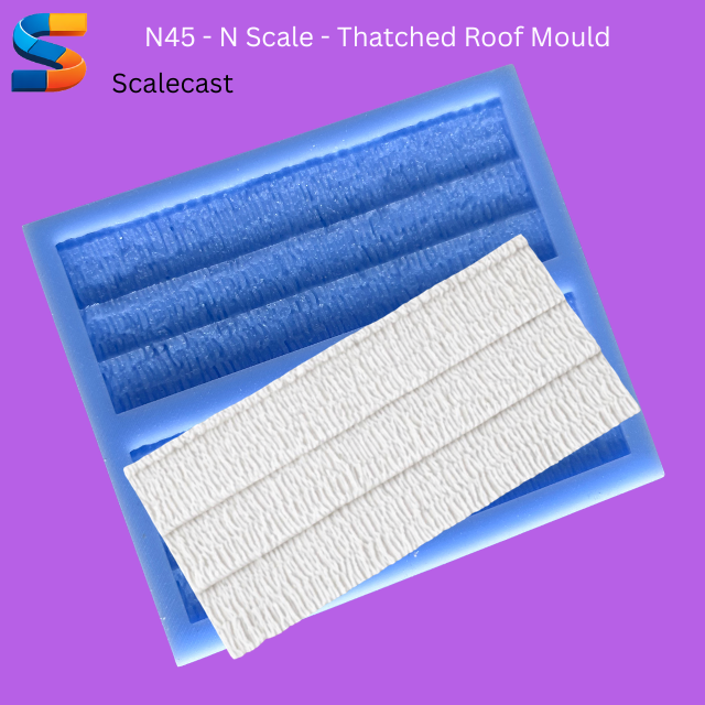Thatched Roof Mould For Model Railway Scenery N45 - N Scale