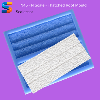 Thatched Roof Mould For Model Railway Scenery N45 - N Scale
