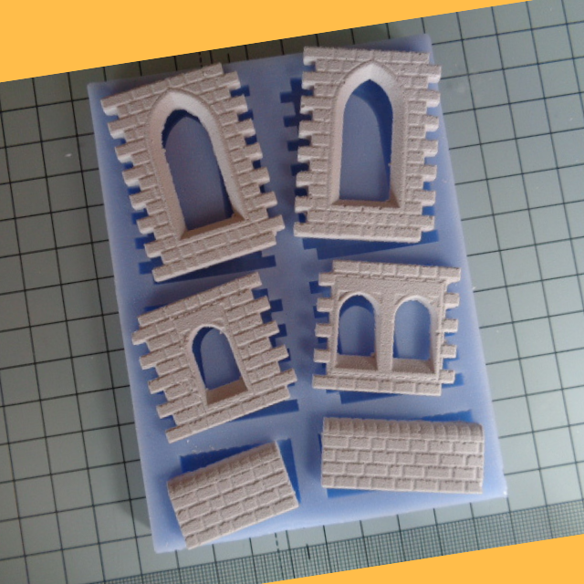 Stone Buildings NS09 Mould - Model Railway Scenery OO Gauge