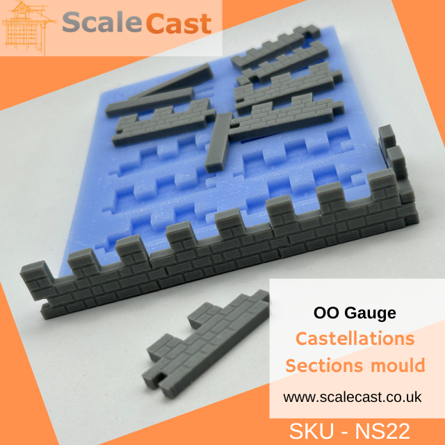 NS22 Castellations Sections mould - OO Gauge