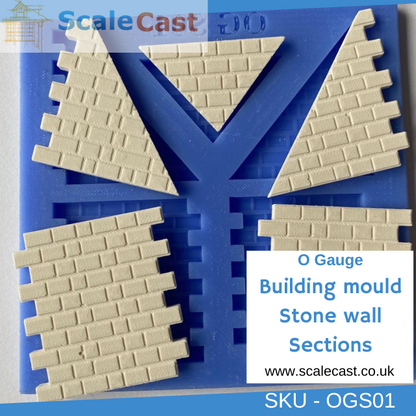 OGS01 Standard stone sections O Gauge - Model Railway Scenery