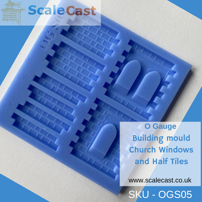 OGS05 Church Windows & sections O Gauge  Model Railway Scenery