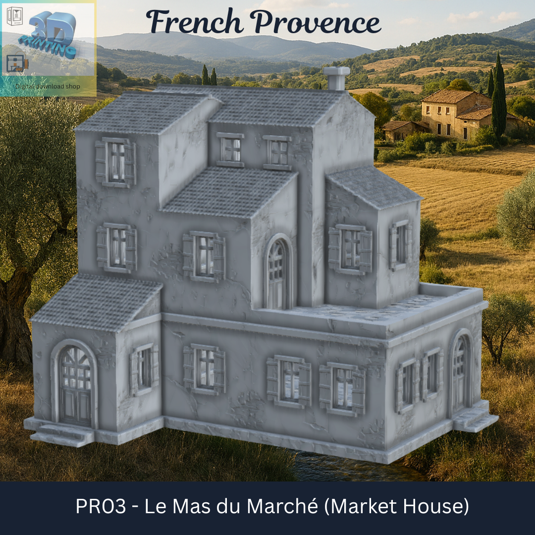 Provence Market House PR03 - Printable Model