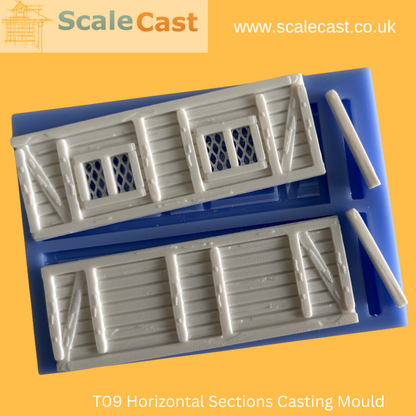 Timber & Render theme - Horizontal Beams 112x40 sections mould T09