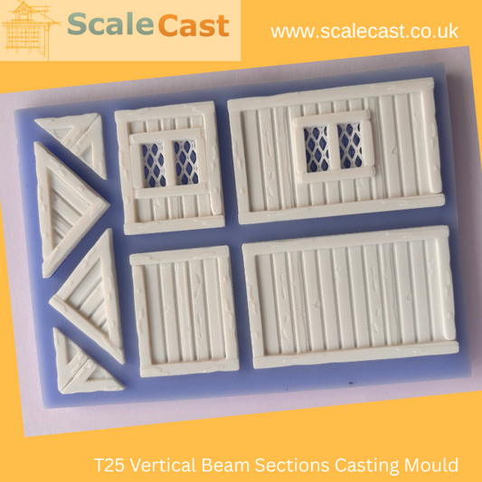 Timber & Render theme - Vertical Beam Window and Apex sections mould T25
