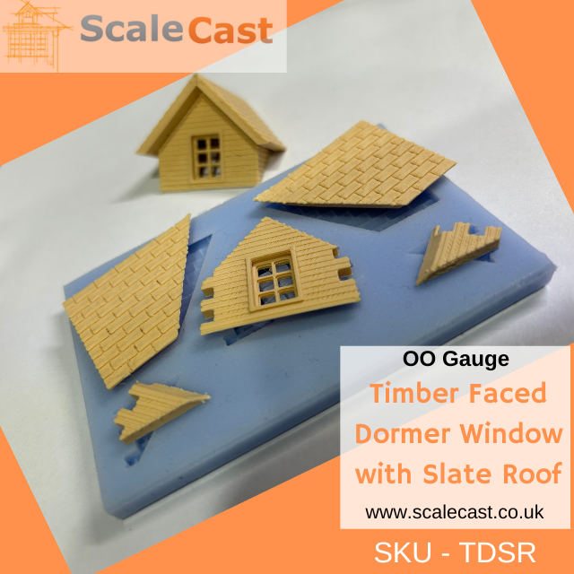 TDSR Timber Dormer Standard Slate Roof - OO Scale