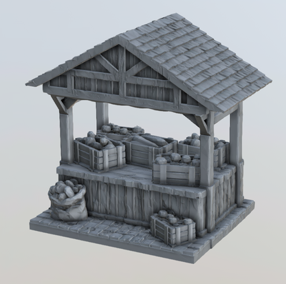 The Market Place - The Vegetable Store - Printable MP01