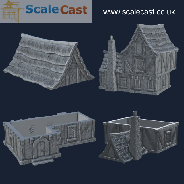 Wereburg 3d Printable Thatched Cottage  - WB106