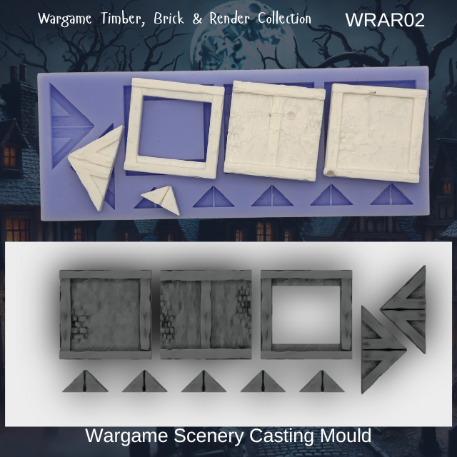 Wargame Building APEX extended Sections Mould - WRAR02