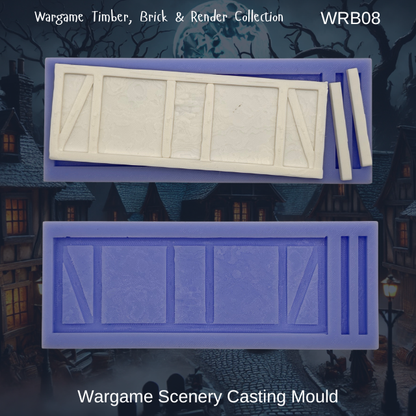 Wargame Building Plain Sections Mould - WRB08