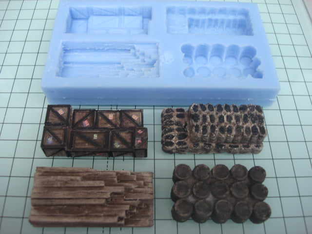 DT19 Detailing Sacks and Timbers - For Model Railway Scenery