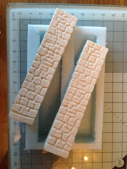 Retaining Walling 2 mould set - Model Railway - RW02