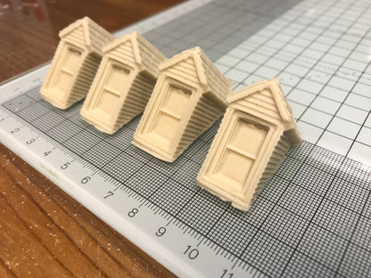 Model building 4 x Casted DORMERS- R019 - Model Railway Scenery