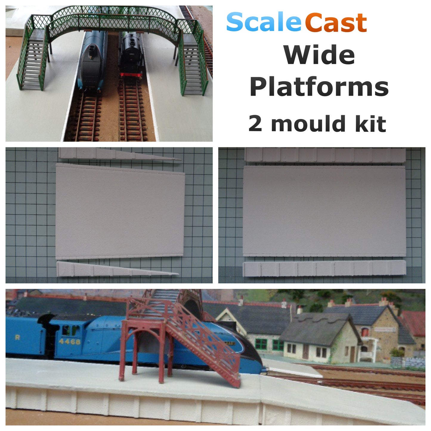 Wide Passenger Platform PW01 - 2 Mould Kit