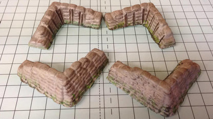 WG04 Wargame Sandbag Barricade Corners