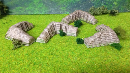 WG04 Wargame Sandbag Barricade Corners