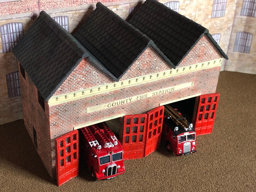 Model Railway Brick Fire Station Front Mould - BRICK11