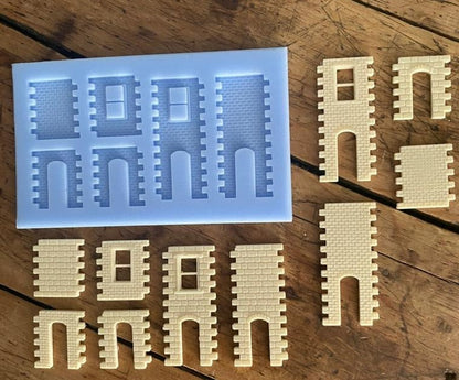 Model Railway Brick Ginnel sections mould - BRICK17