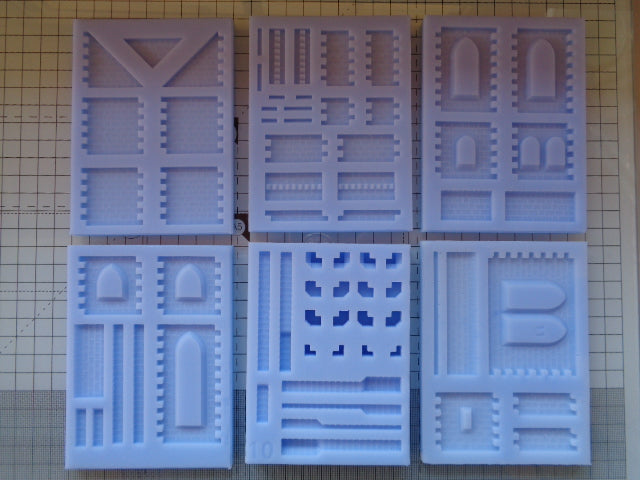 Stone Building 6 Mould Set - NS06-NS11 - KIT03