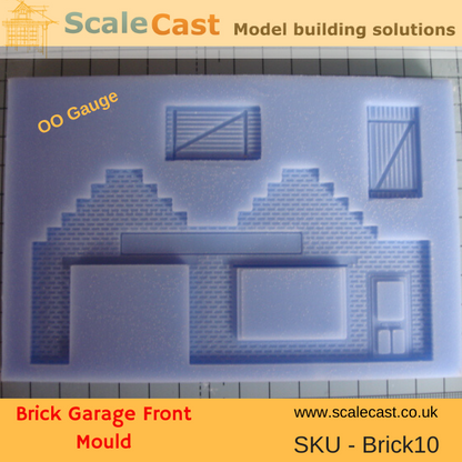 Model Railway Brick Garage Front Mould - BRICK10