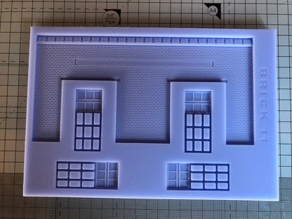 Model Railway Brick Fire Station Front Mould - BRICK11