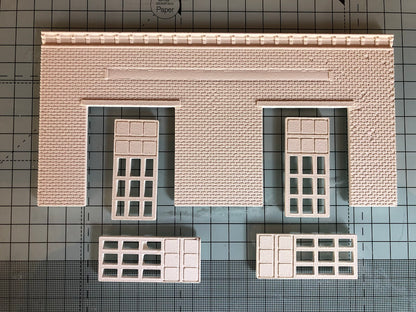 Model Railway Brick Fire Station Front Mould - BRICK11