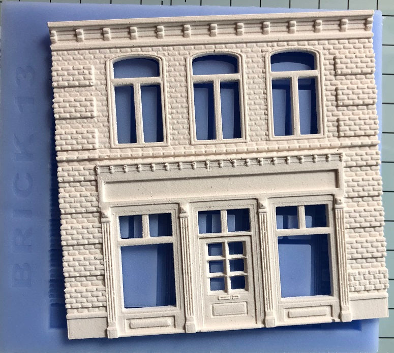 Model Railway Georgian Shop Front Mould - BRICK13