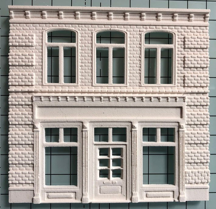 Model Railway Georgian Shop Front Mould - BRICK13