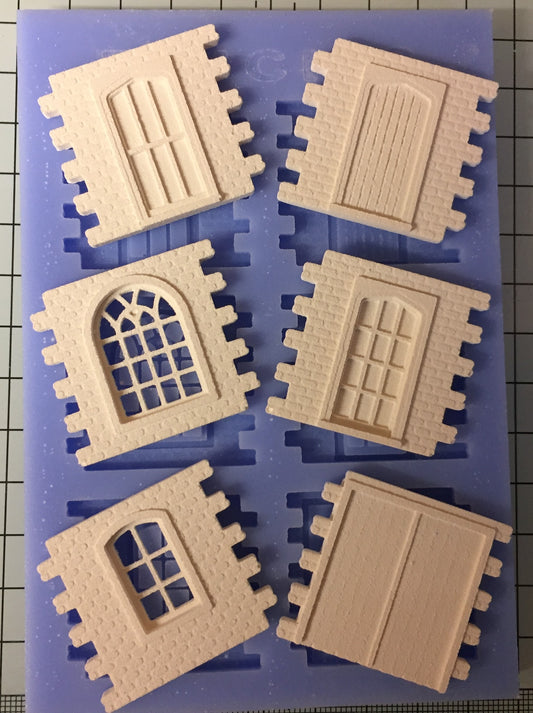 Model Railway Brick Heritage Doors and Windows - Brick02