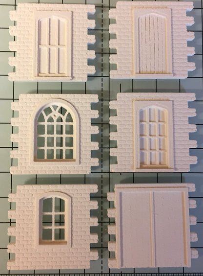 Model Railway Brick Heritage Doors and Windows - Brick02