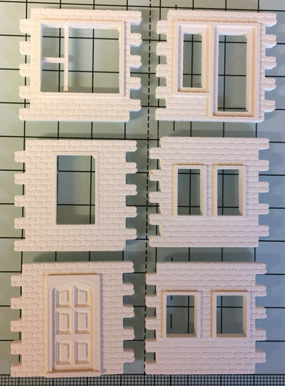 Model Railway Brick Classic Doors and Windows - BRICK03