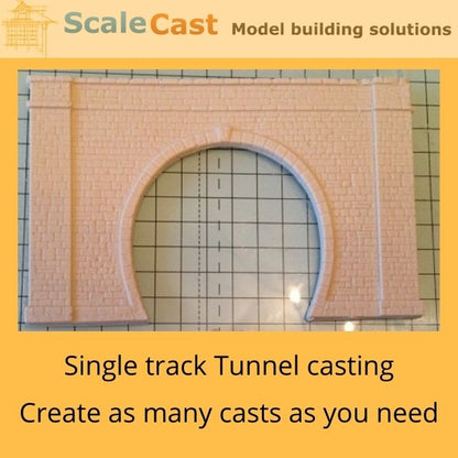 CM22 Single Tunnel OO Gauge Mould- Model Railway Scenery mould
