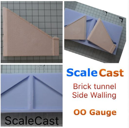 RW03-EWB Brick Tunnel Retaining Side walls for model railways