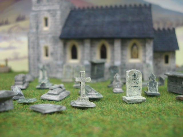 DT15 Model Railway Gravestones Mould OO Gauge