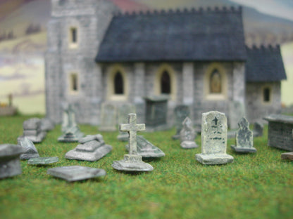 DT15 Model Railway Gravestones Mould OO Gauge