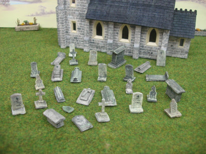 DT15 Model Railway Gravestones Mould OO Gauge