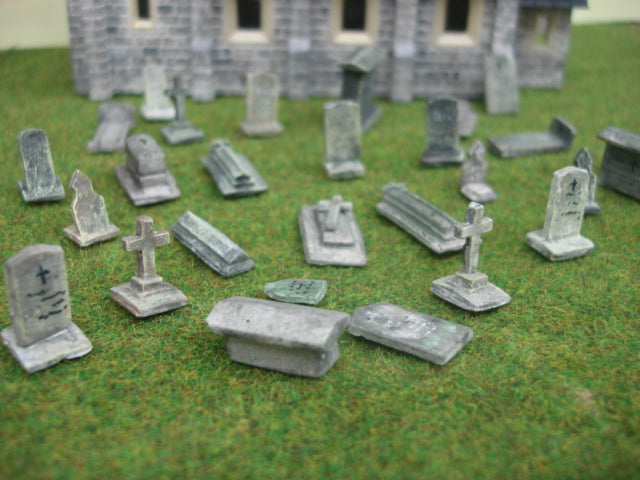 DT15 Model Railway Gravestones Mould OO Gauge