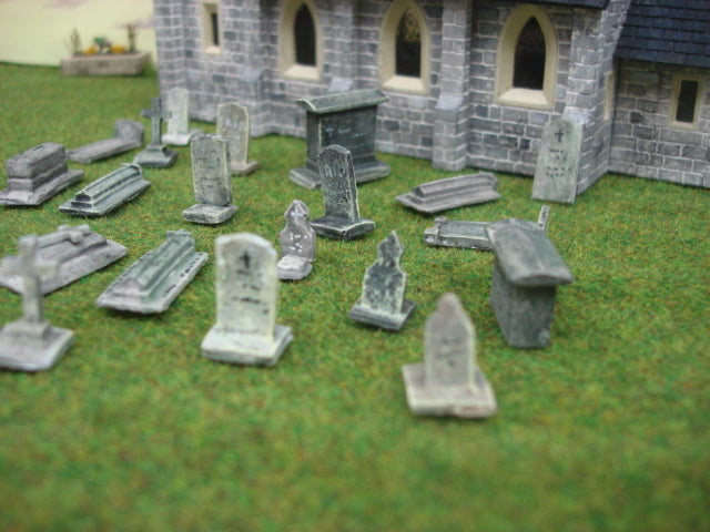 DT15 Model Railway Gravestones Mould OO Gauge