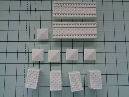 DT44 Fancy Brick Walling - Model Railway Scenery Mould