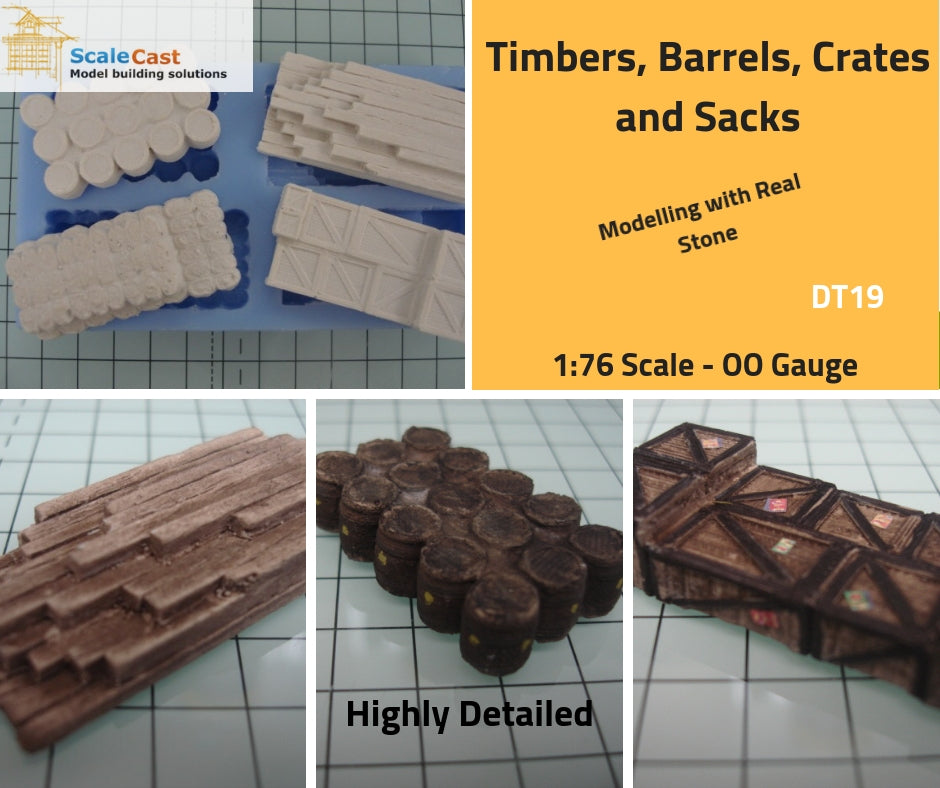 Twin Mould Detailing Kit - Timbers, Sacks, Crates and More DT18/19