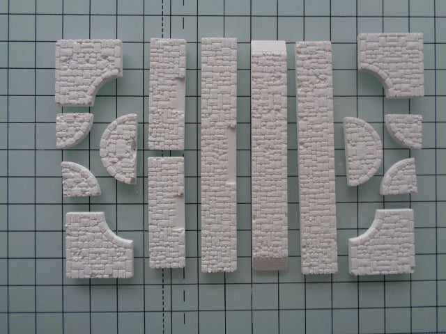 DT30 Housing Paving Mould - For model railway scenery