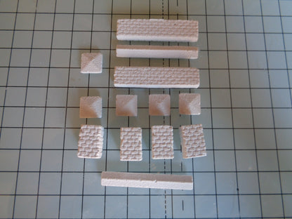 DT40 Brick Town Walling - Model Railway Scenery Mould