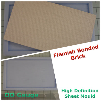 CM100 Flemish Bonded Brick - Model Railway Scenery mould