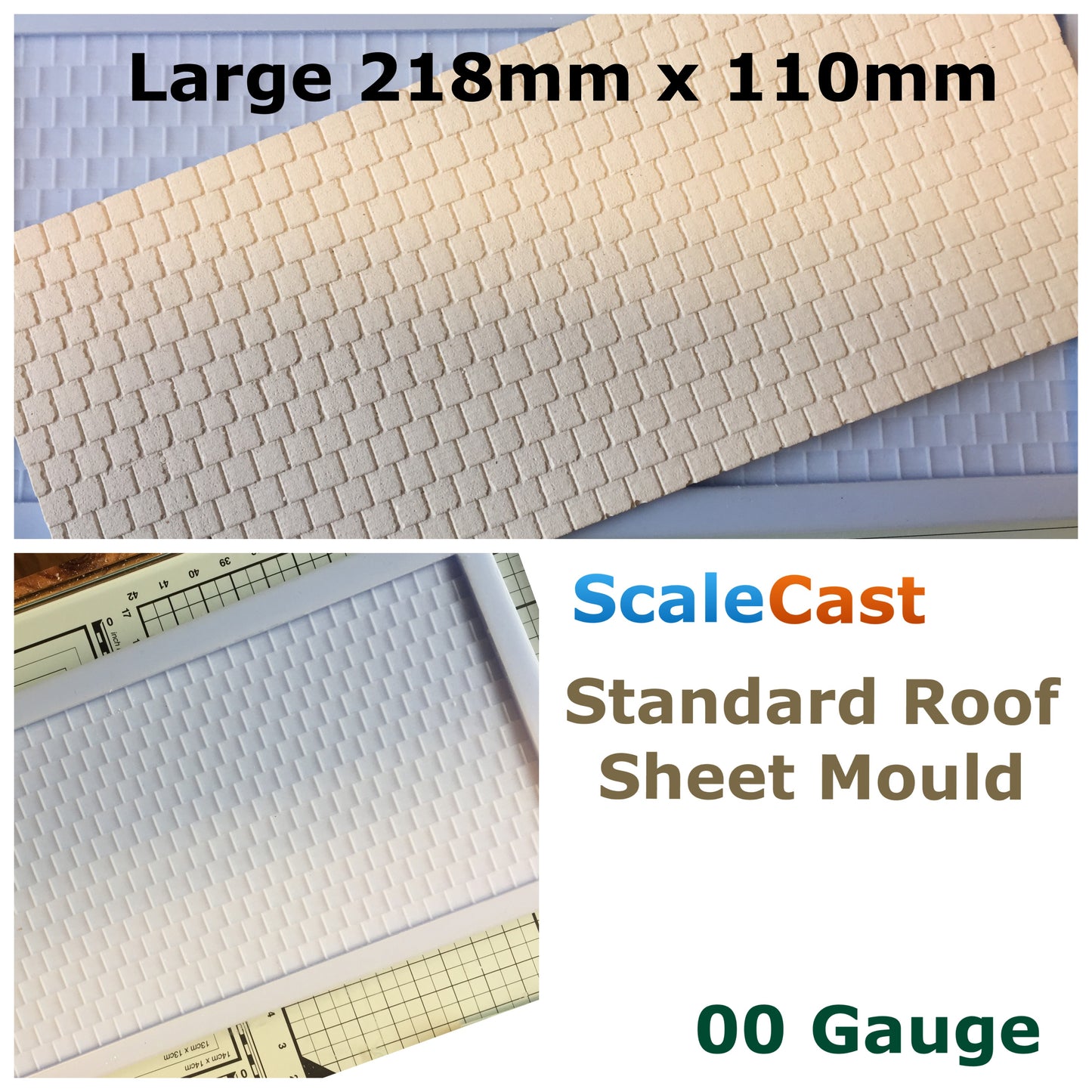 CM30 Standard Roof Large Sheet - Model Railway Scenery mould