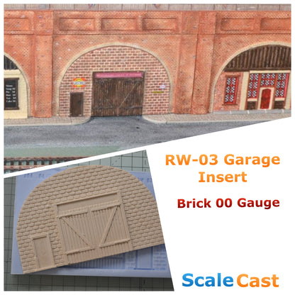 Tunnel Insert Mould 04 - Garage - For Model Railways