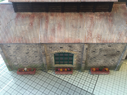 DT27 Brick Troughs Detailing Mould - For model railway scenery