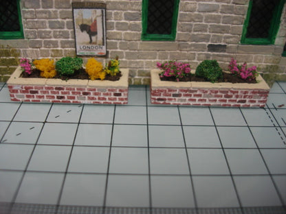DT27 Brick Troughs Detailing Mould - For model railway scenery