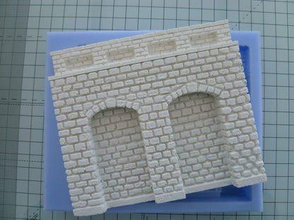 LS01 Lineside Stone Walling Mould - For Model Railway Scenery